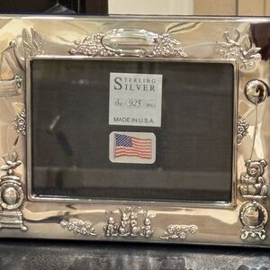 Engravable Sterling Silver Baby Photo  Frame